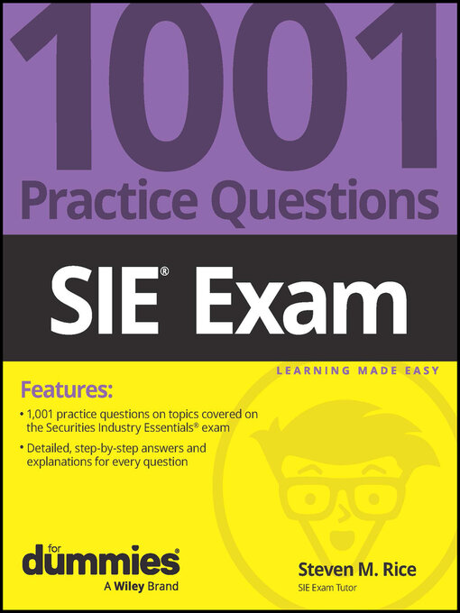 Title details for SIE Exam by Steven M. Rice - Available